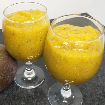 Recipe of Fitness mango cream with chia seeds on the DeliRec recipe website