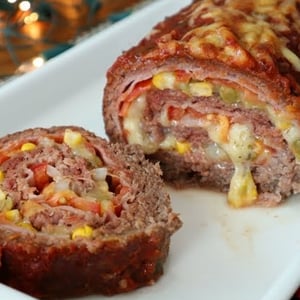 Stuffed meat roulade