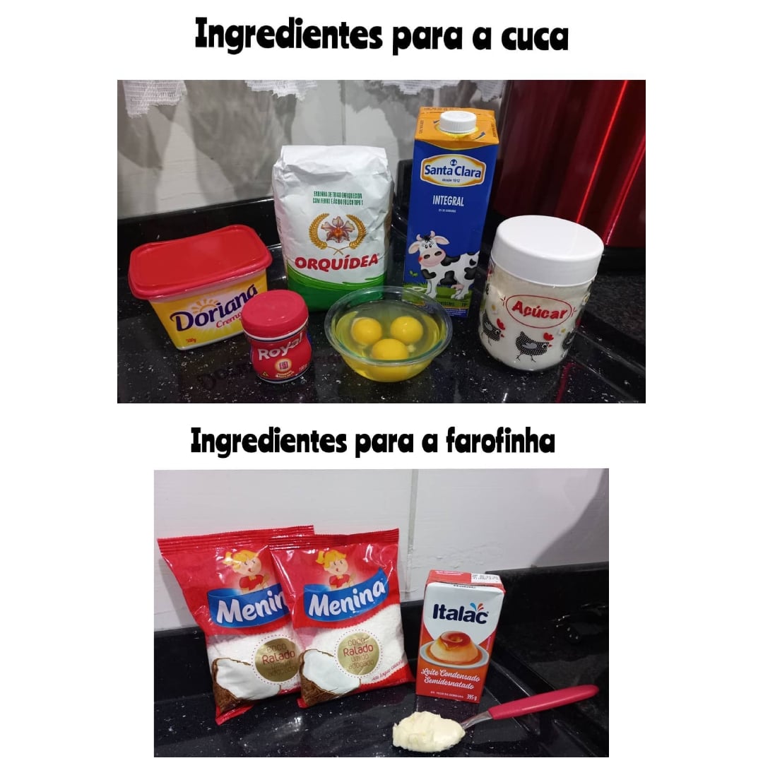Foto da Cuca de coco 🥥 - receita de Cuca de coco 🥥 no DeliRec