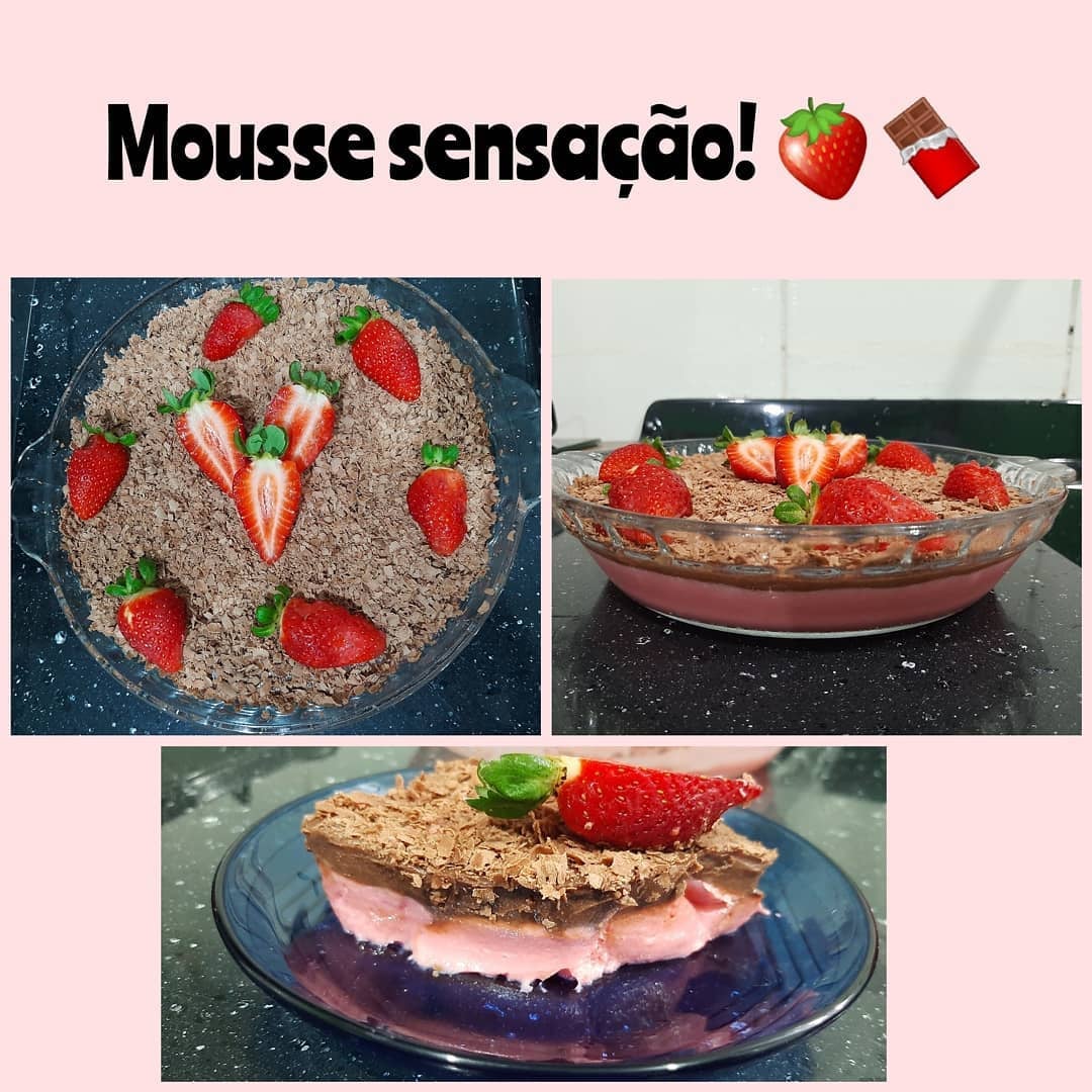 Photo of the Mousse sensation 🍓🍫 – recipe of Mousse sensation 🍓🍫 on DeliRec