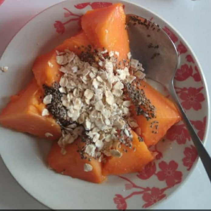 Photo of the Papaya with Oat Flakes – recipe of Papaya with Oat Flakes on DeliRec