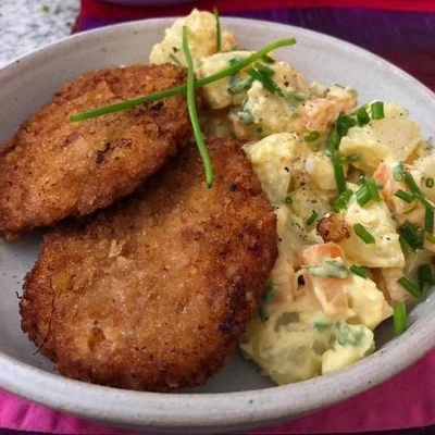 Recipe of Schnitzel with Russian Mayonnaise on the DeliRec recipe website