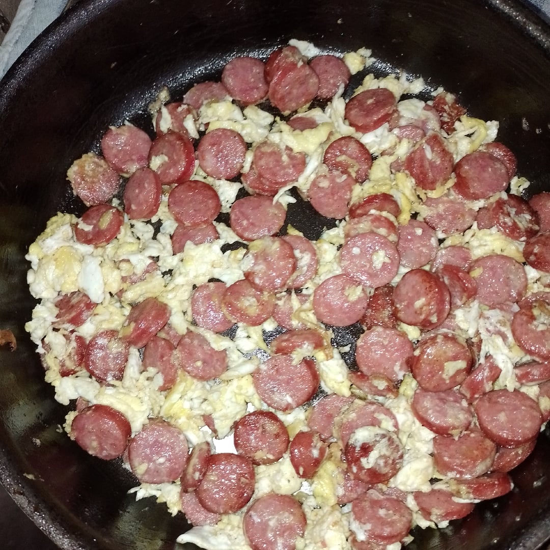 Photo of the Sausage with scrambled egg – recipe of Sausage with scrambled egg on DeliRec