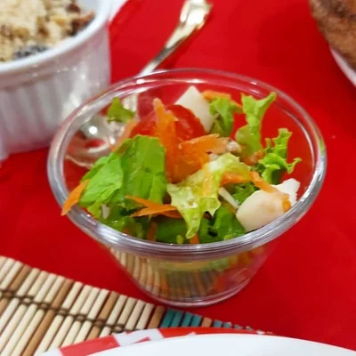 Recipe of Salad with honey mustard dressing on the DeliRec recipe website
