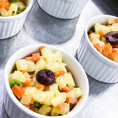 Recipe of Russian salad on the DeliRec recipe website