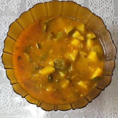 Recipe of healthy pumpkin soup on the DeliRec recipe website