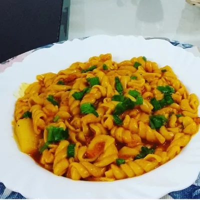 Recipe of Quick and easy pressure cooker noodles on the DeliRec recipe website