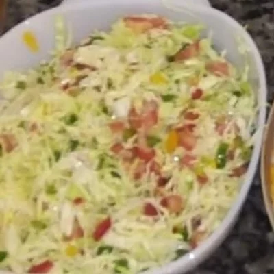 Recipe of Cabbage salad with tomato on the DeliRec recipe website