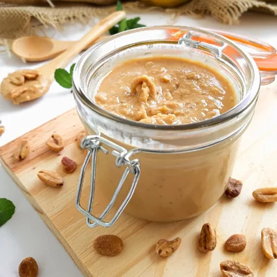 Recipe of homemade peanut butter on the DeliRec recipe website