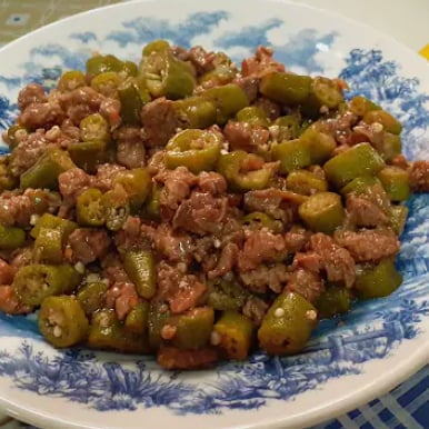 Photo of the Okra with minced meat – recipe of Okra with minced meat on DeliRec