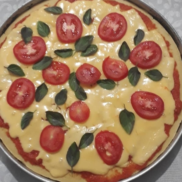 Photo of the Low-carb Marguerite Pizza – recipe of Low-carb Marguerite Pizza on DeliRec