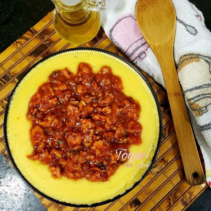 Photo of the Polenta with Sausage Ragu – recipe of Polenta with Sausage Ragu on DeliRec