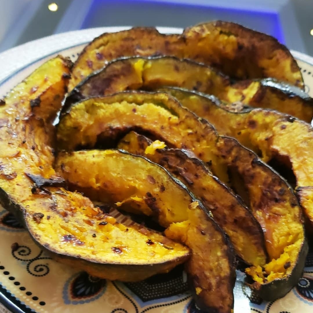 Photo of the Sweet and Sour Pumpkin Roasted in the Airfryer – recipe of Sweet and Sour Pumpkin Roasted in the Airfryer on DeliRec