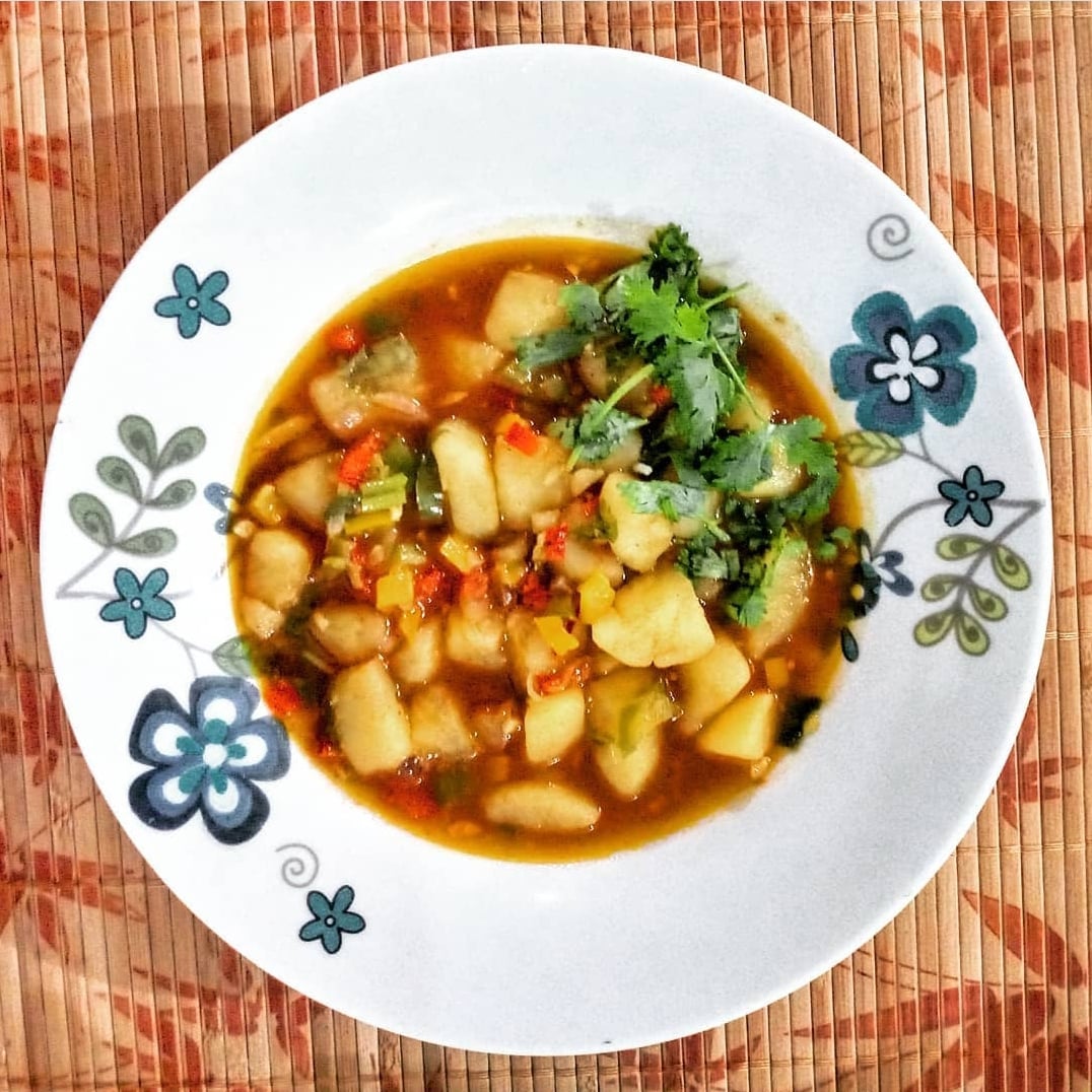 Foto da Sopa de feijão com batatas. - receita de Sopa de feijão com batatas. no DeliRec