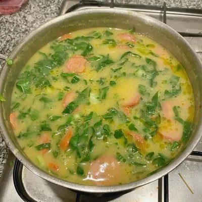 Ricetta di zuppa verde nel sito di ricette Delirec