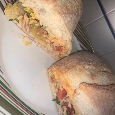 Recipe of Baguette with chicken on the DeliRec recipe website