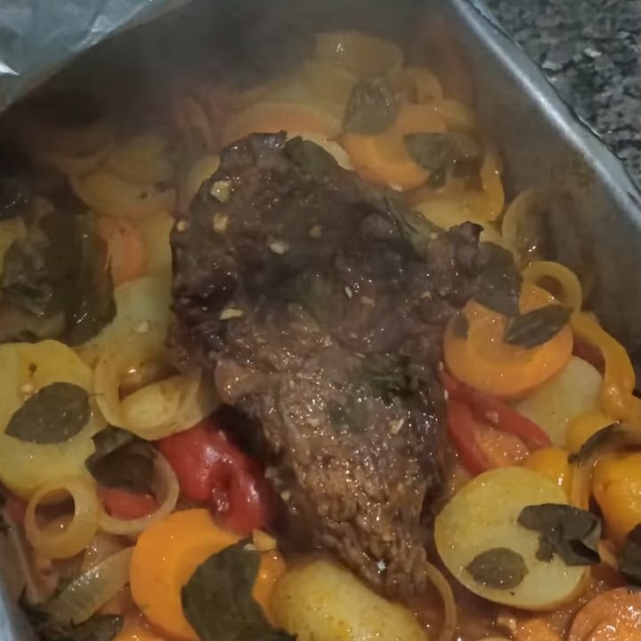 Photo of the Baked meat with vegetables – recipe of Baked meat with vegetables on DeliRec