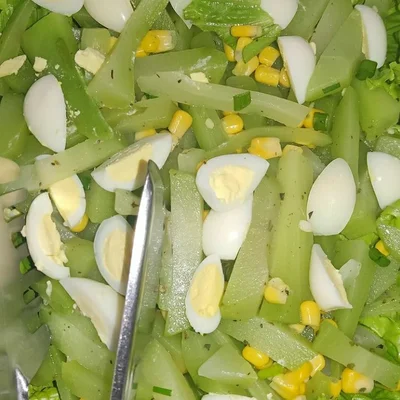 Recipe of Chayote Salad with Egg on the DeliRec recipe website