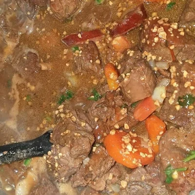 Recipe of Beef stew with sausage carrots on the DeliRec recipe website