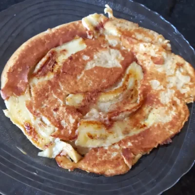 Recipe of easy banana pancake on the DeliRec recipe website