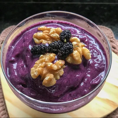 Recipe of blackberry smoothie on the DeliRec recipe website
