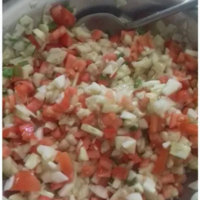 Recipe of Tomato salad with cucumber on the DeliRec recipe website