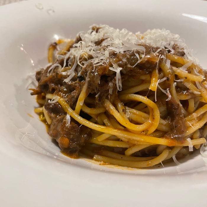 Photo of the Spaghetti with ossobuco ragu – recipe of Spaghetti with ossobuco ragu on DeliRec