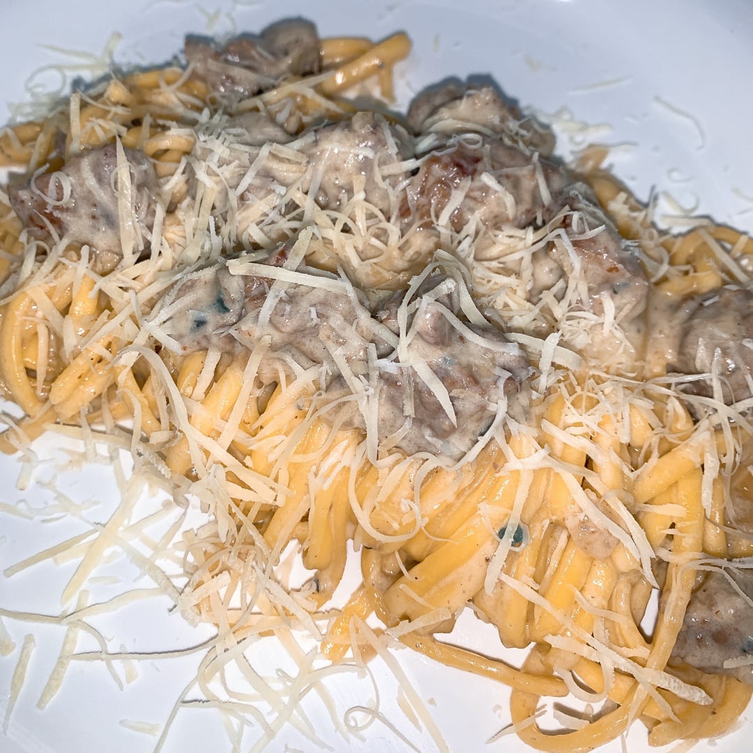 Photo of the Linguine with fillet with cream 3 cheeses – recipe of Linguine with fillet with cream 3 cheeses on DeliRec