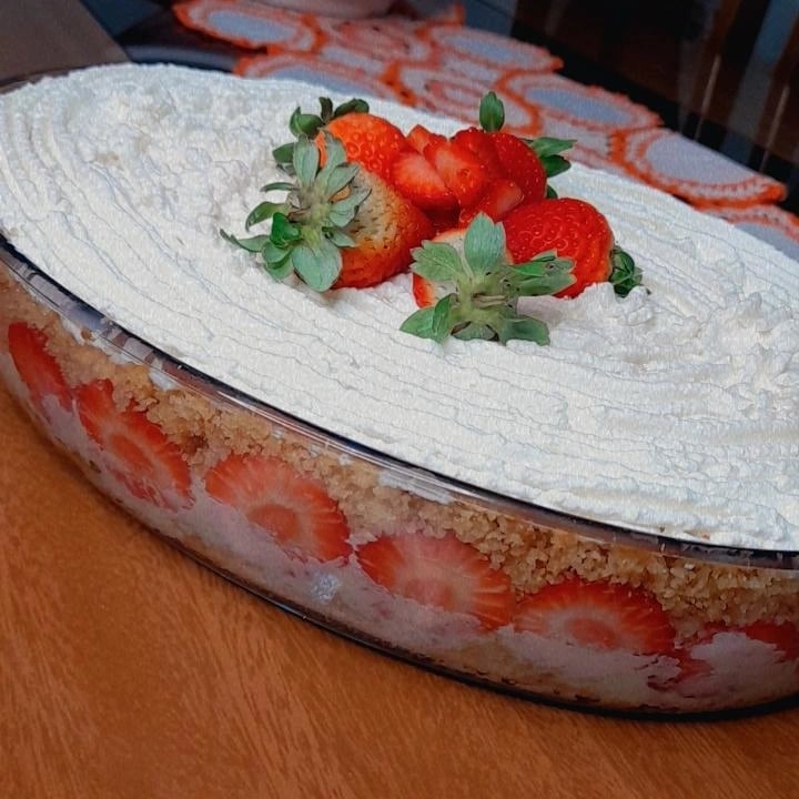 Photo of the Nest ice cream cake with strawberry – recipe of Nest ice cream cake with strawberry on DeliRec