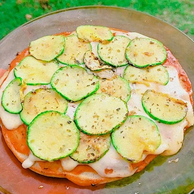 Recipe of Zucchini fit pizza in the frying pan on the DeliRec recipe website