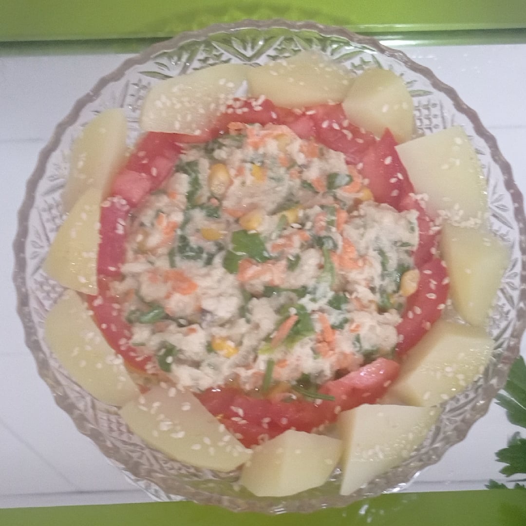 Foto da Salada cremosa de bacalhau - receita de Salada cremosa de bacalhau no DeliRec