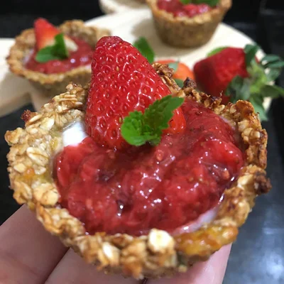 Recipe of Healthy Strawberry Pie on the DeliRec recipe website