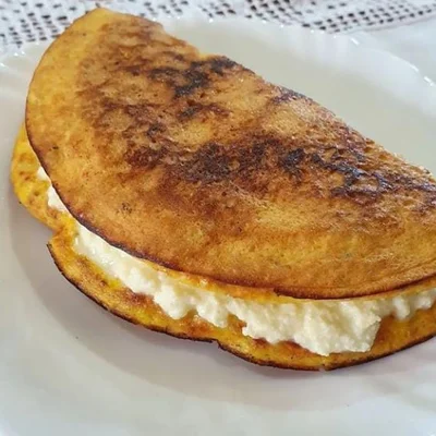 Recipe of salty pancake on the DeliRec recipe website