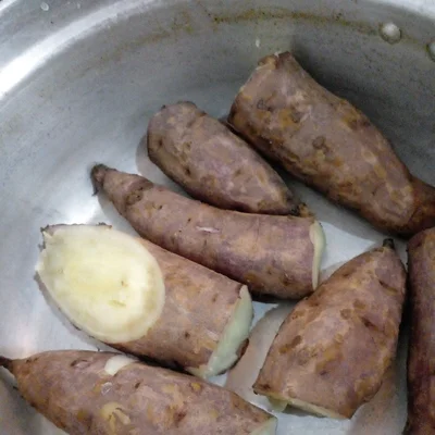 Recipe of boiled sweet potato on the DeliRec recipe website