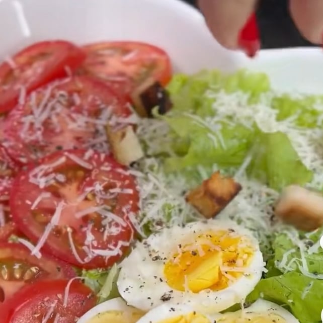 Photo of the Salad with parmesan cheese – recipe of Salad with parmesan cheese on DeliRec