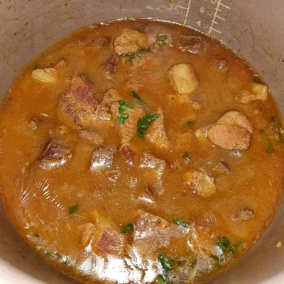 Recipe of meat and potatoes on the DeliRec recipe website