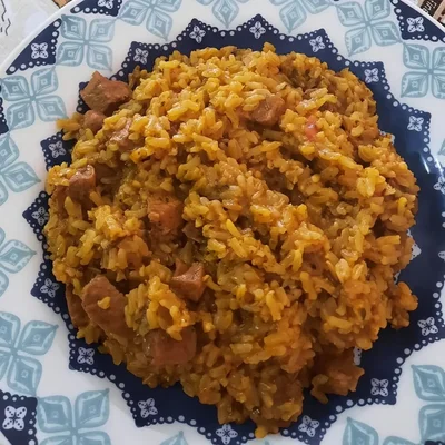 Recipe of Maria Isabel with brown rice on the DeliRec recipe website