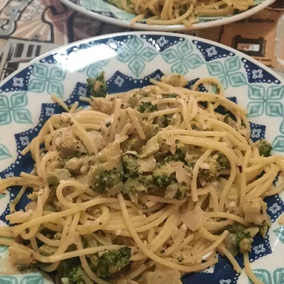 Recipe of healthy vegetarian pasta on the DeliRec recipe website