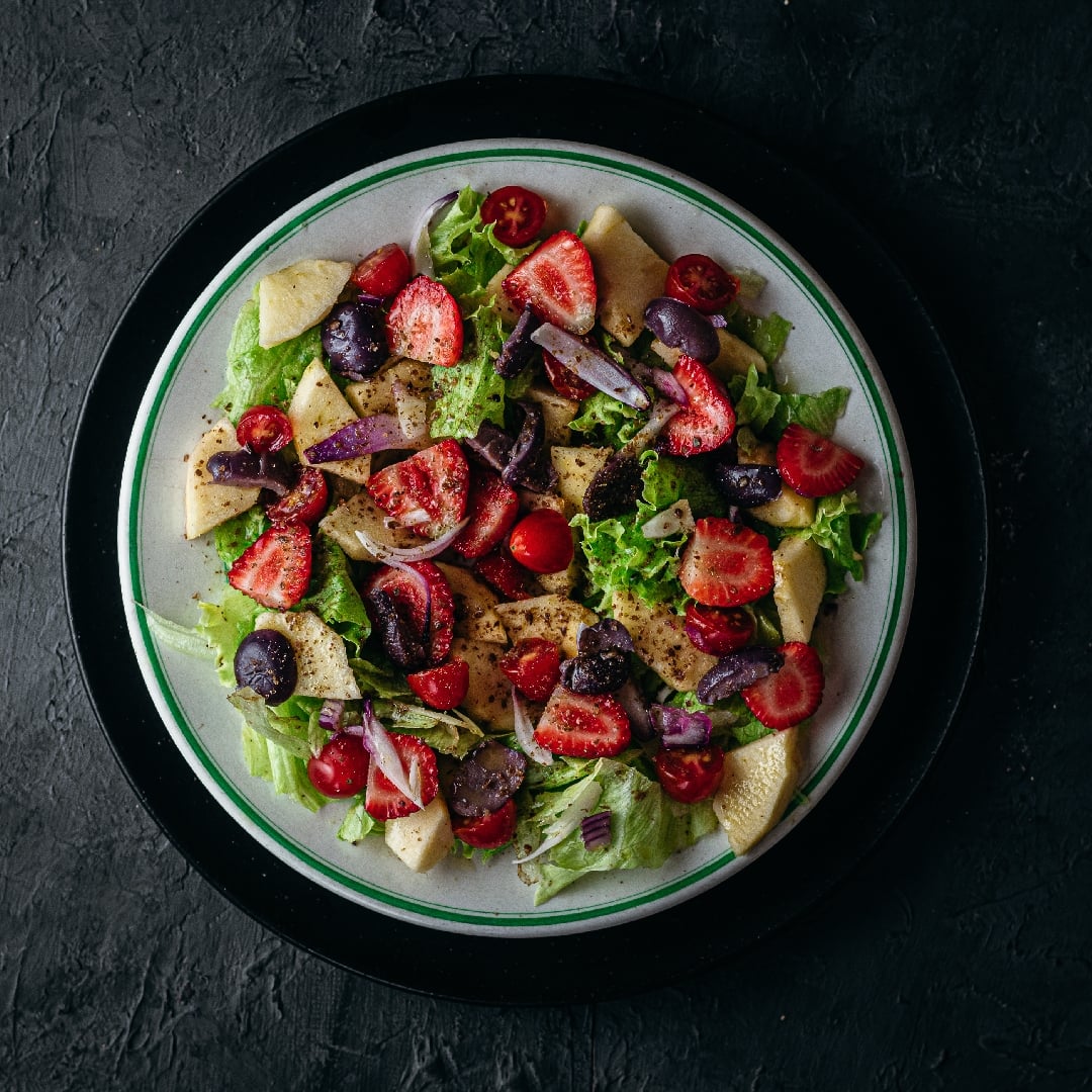 Photo of the Lettuce, Apple and Strawberry Salad – recipe of Lettuce, Apple and Strawberry Salad on DeliRec