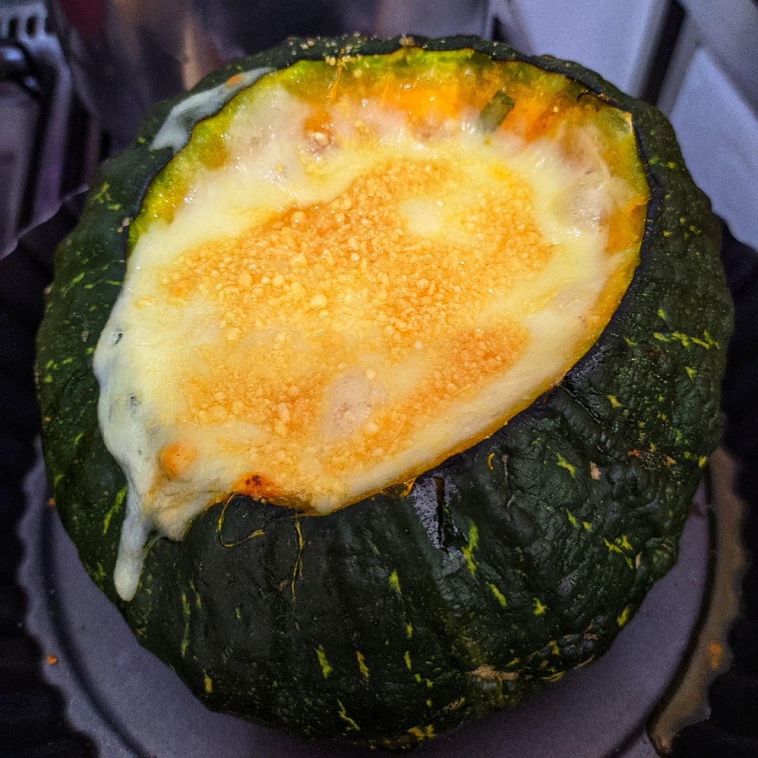 Photo of the Pumpkin stuffed with creamy chicken – recipe of Pumpkin stuffed with creamy chicken on DeliRec