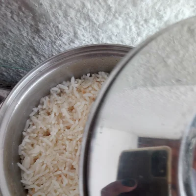 Recipe of fluffy white rice on the DeliRec recipe website