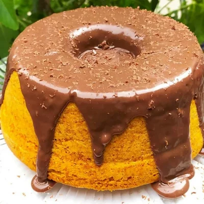 Recipe of Carrot Cake with Chocolate Icing on the DeliRec recipe website