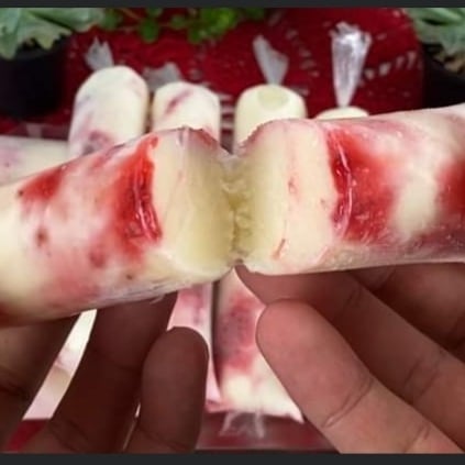 Photo of the Nest milk ice cream with strawberry – recipe of Nest milk ice cream with strawberry on DeliRec