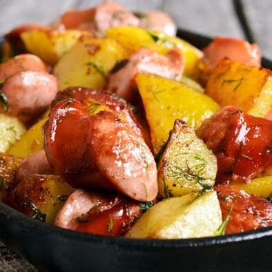 Photo of the Baked sausage with potato – recipe of Baked sausage with potato on DeliRec