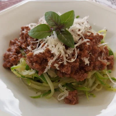 Recipe of Spaghetti Bolognese with Zucchini on the DeliRec recipe website