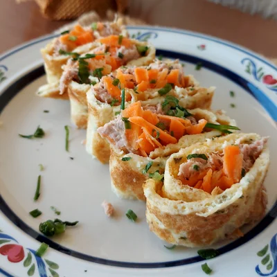 Recipe of Tuna and carrot rolls on the DeliRec recipe website