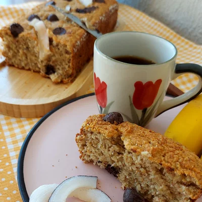 Recipe of Banana Cake with Coconut and Chocolate FIT on the DeliRec recipe website