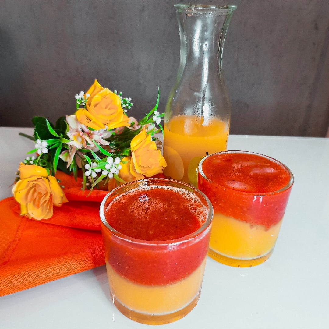 Foto da Suco laranja com morango  - receita de Suco laranja com morango  no DeliRec