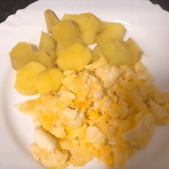 Foto da Batata doce com ovos mexidos  - receita de Batata doce com ovos mexidos  no DeliRec