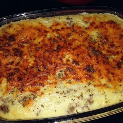 Recipe of Chuchu souffle with ground beef and cheese. on the DeliRec recipe website